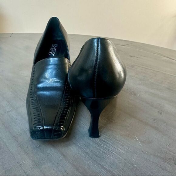 Franco Sarto Black, Leather Tabitha Pumps. - Picture 1 of 6